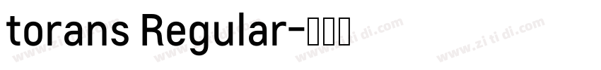 torans Regular字体转换
